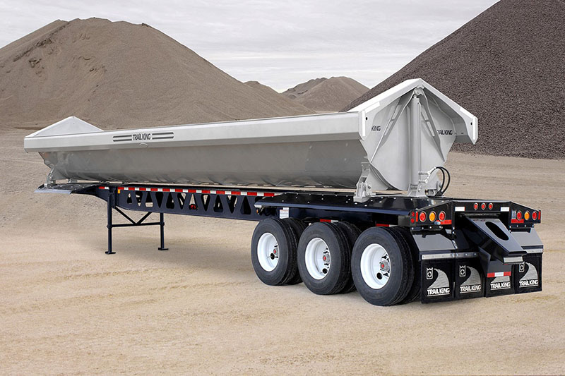trail king side dump trailers